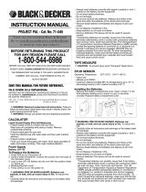 Black & Decker PROJECT PAL 71-045 Manual de usuario