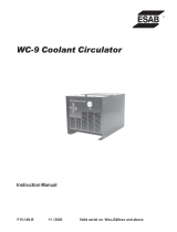 ESAB WC-9 Coolant Circulator Manual de usuario