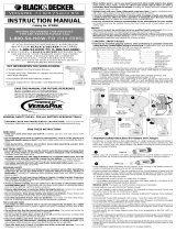 Black & Decker VP850 Manual de usuario