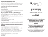 Avanti AV-CROCC Manual de usuario