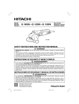 Hitachi G 13SN Safety Instructions And Operation Manual