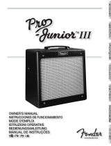 Fender Pro Junior III El manual del propietario