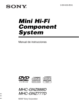 Sony MHC-GNZ777D Instrucciones de operación