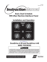 ESAB Basic Dual Schedule MMI (Man Machine Interface) Panel Manual de usuario