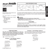 Zenith WC-6053-WH - Heath - Motion Light Set Manual de usuario