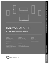 Boston Acoustics Horizon MCS 130 Manual de usuario
