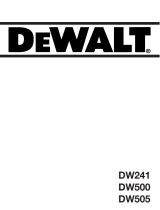 DeWalt DW505 Manual de usuario