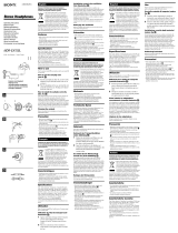 Sony MDR-EX75SL El manual del propietario