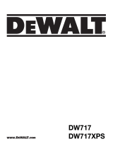 DeWalt DW717XPS Manual de usuario