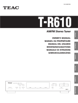 TEAC T-R610 El manual del propietario