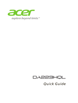Acer DA223HQL Guía de inicio rápido