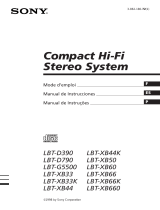 Sony LBT-G5500 Instrucciones de operación