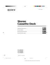 Sony TC-WR681 Instrucciones de operación