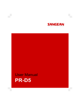 Sangean PR-D5 El manual del propietario