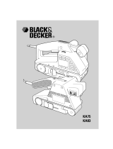 BLACK DECKER KA75 T1A Manual de usuario
