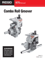 RIDGID 975 Combo Roll Groover Manual de usuario