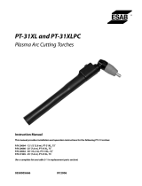 ESAB PT-31XL and PT-31XLPC Plasma Arc Cutting Torches Manual de usuario