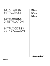 Thermador  T18ID800RP  Guía de instalación