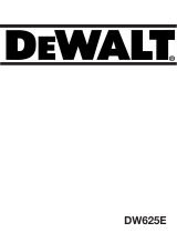 DeWalt dw 625 eqs Manual de usuario