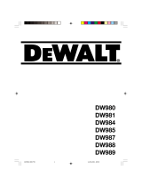 DeWalt DW988 Manual de usuario