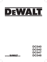 DeWalt DC542 El manual del propietario