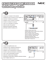 NEC PX800X El manual del propietario