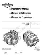 Simplicity ENGINE, MODEL M10D100 M13D100, SNOW Manual de usuario