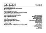 Citizen CX-126IICE Manual de usuario