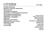 Citizen CX-146 Manual de usuario