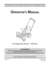 MTD 300 Series Manual de usuario