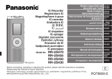Panasonic RR-US470 El manual del propietario