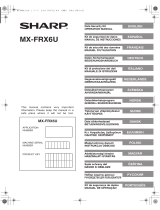 Sharp MXFRX6U Instrucciones de operación