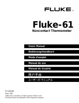 Fluke Models: 63 Mini Infrared Thermometer Gun Manual de usuario