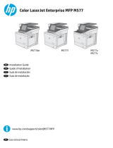 HP Color LaserJet Enterprise MFP M577 series Guía de instalación
