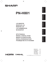 Sharp PN-H801 El manual del propietario