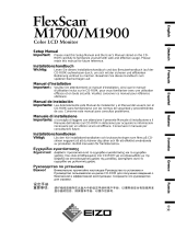 Eizo FlexScan M1900 Manual de usuario