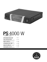 AKG PS 4000 W El manual del propietario