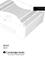 Cambridge Audio Azur 851W Manual de usuario