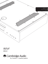 Cambridge Audio AZUR 851C Manual de usuario