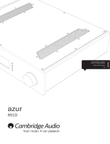 Cambridge Audio Azur 851D Manual de usuario