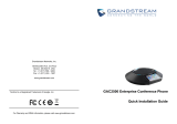 Grandstream GAC2500 Quick Installation Manual