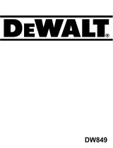 DeWalt DW849 T 2 El manual del propietario