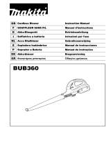 Makita BUB360 El manual del propietario