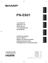Sharp PN-E601 Instrucciones de operación