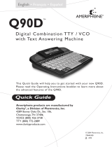 Ameriphone Q90D Manual de usuario