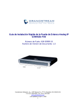 Grandstream GXW4104/4108 Quick Installation Guide