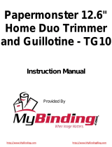 MyBinding Papermonster TG10 Manual de usuario