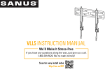 Sanus VML5 Manual de usuario