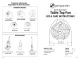Germ Guardian Table Top Fan: Model F1000 El manual del propietario