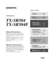 ONKYO TX-SR504 El manual del propietario